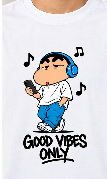 Good Vibes Only Printed T-Shirt